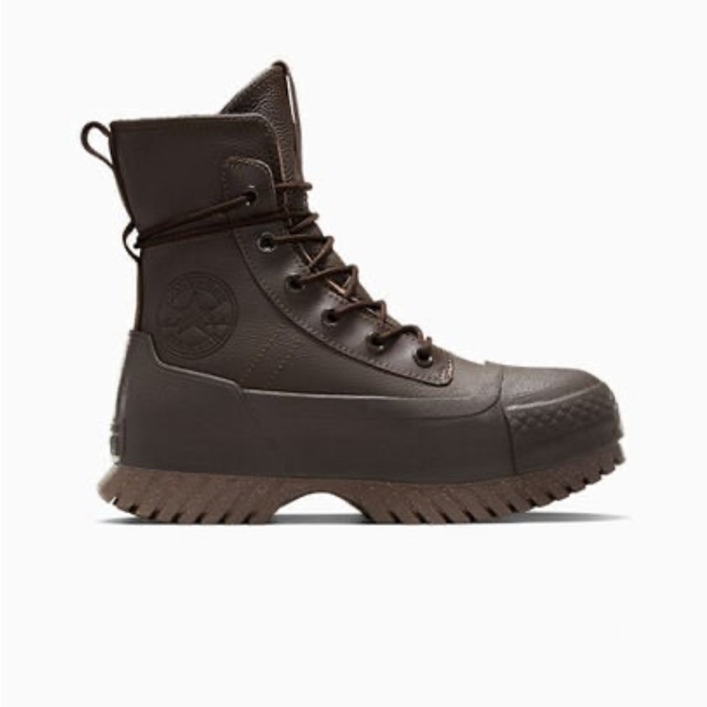 Converse Men's Water Resistant Brown Leather High-Top Boots